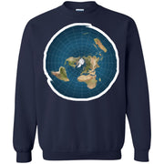 Flat Earth Wavy Effect Map Sweatshirt