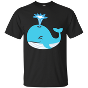 Whale Blow Hole Spray Emoji T-Shirt