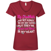 My Grand kids Are Forever and Always in my Heart Ladies’ V-Neck T-Shirt