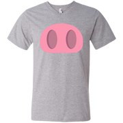 Pig Nose Emoji Men’s V-Neck T-Shirt