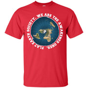 Flat Earth Society. We Are the Awakened Ones. T-Shirt