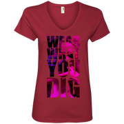 Wear what you Dig  Ladies’ V-Neck T-Shirt