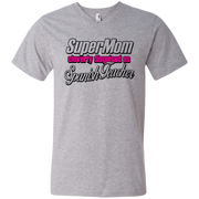 Super Mom, Cleverly Disguised as a Spanish Teacher Men’s V-Neck T-Shirt