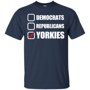 Democrats, Republicans, Yorkies Funny Dog Tee T-Shirt