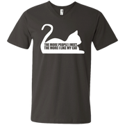 The More People I Meet, The More I Like Cats Men’s V-Neck T-Shirt
