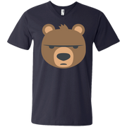 Big Bear Emoji Men’s V-Neck T-Shirt