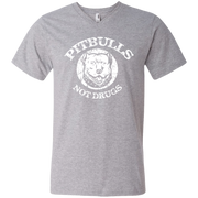 Pitbulls, Not Drugs! Men’s V-Neck T-Shirt