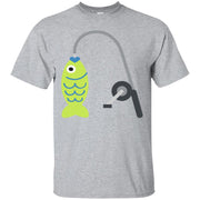 Catching a Fish Fishing Emoji T-Shirt