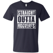 Straight Outta Hogwarts Men’s V-Neck T-Shirt