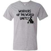 Workers of the World Unite! Protest Trump  Men’s V-Neck T-Shirt
