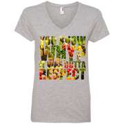 You Know Why It Was Outta Respect Ladies’ V-Neck T-Shirt