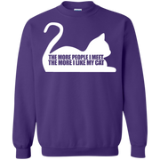 The More People I Meet, The More I Like Cats Sweatshirt
