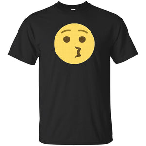 Whistling Emoji Face T-Shirt