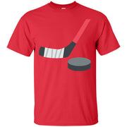 Ice Hockey and Puck Emoji T-Shirt