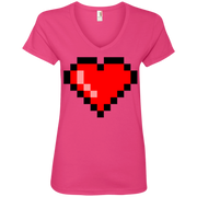Heart of a True Gamer Ladies’ V-Neck T-Shirt