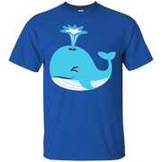 Whale Blow Hole Spray Emoji T-Shirt