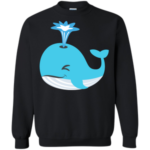 Whale Blow Hole Spray Emoji Sweatshirt