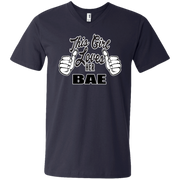 This Girl Loves Her Bae Men’s V-Neck T-Shirt