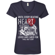 Save & Care for Dog Lovers Ladies’ V-Neck T-Shirt