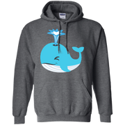 Whale Blow Hole Spray Emoji Hoodie