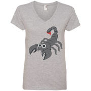 Scorpion Emoji Ladies’ V-Neck T-Shirt