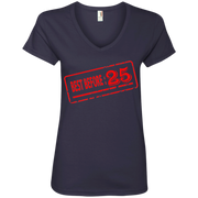 Best Before 25 Ladies’ V-Neck T-Shirt