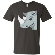 Rhino Emoji Men’s V-Neck T-Shirt