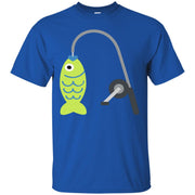 Catching a Fish Fishing Emoji T-Shirt