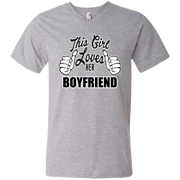 This Girl Loves Her Boyfriend Men’s V-Neck T-Shirt