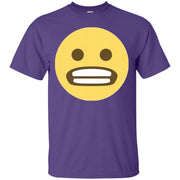 Smiling with Teeth Clenched Emoji Face T-Shirt