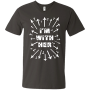 Im With Her! Men’s V-Neck T-Shirt