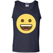 Really Happy Mouth Open Emoji Face Tank Top