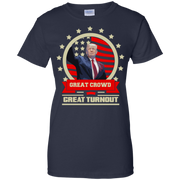 Great Crowd, Great Turnout Trump Quote Texas Fitted T-Shirt