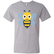 Bee Emoji Men’s V-Neck T-Shirt
