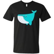 Whale Emoji Men’s V-Neck T-Shirt