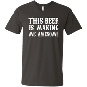 This Drink is Making me Awesome Shirt  Men’s V-Neck T-Shirt