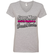 Super Mom, Cleverly Disguised as a Spanish Teacher Ladies’ V-Neck T-Shirt