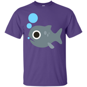 Fish Blowing Bubbles Emoji T-Shirt