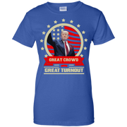 Great Crowd, Great Turnout Trump Quote Texas Fitted T-Shirt