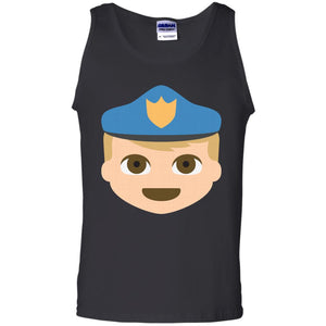 White Policeman Emoji Tank Top