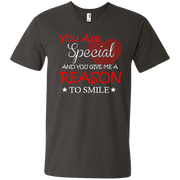 You are Special and you Give Me Reason To Smile Men’s V-Neck T-Shirt