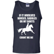 If it Involves Horses, Count me In Tank Top