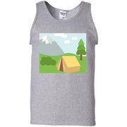 Camping Scene Emoji Tank Top