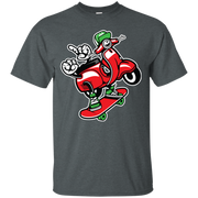 Scooter Skateboard Cartoon Character T-Shirt