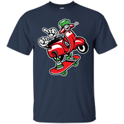 Scooter Skateboard Cartoon Character T-Shirt