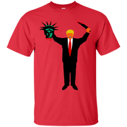 Trump Holding Statue of Liberty Head Uni Sex T-Shirt