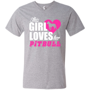 This Girl Loves Trucks Men’s V-Neck T-Shirt