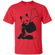 Banksys Panda Smoking Bamboo T-Shirt