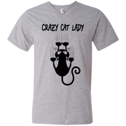 Crazy Cat Lady Men’s V-Neck T-Shirt