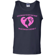 Cute Enough to Stop your Heart, Skilled Enough To Restart It Tank Top